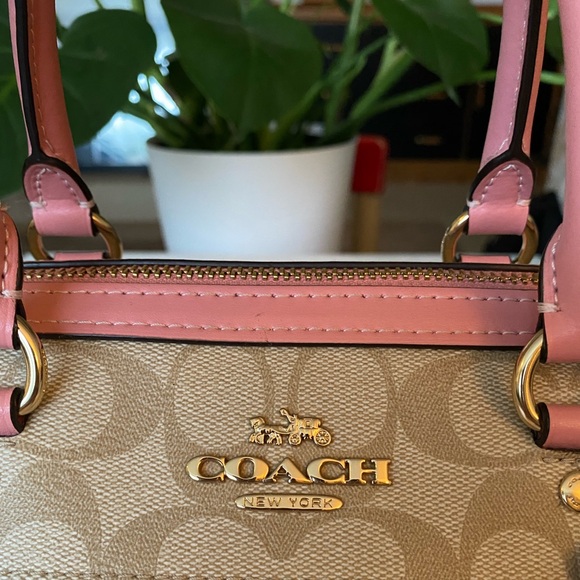 Coach Beige and Pink Women's Bag - Picture 4 of 9